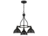 Timarron 3-Light Aged Bronze Brushed Bell Chandelier