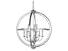 Berkeley 9-Light Chrome Candelabra Globe Chandelier