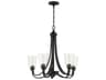 Grace 5-Light Espresso Bronze Glass Bell Chandelier