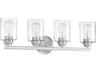 Bolden 4-Light Brushed Polished Nickel Glass Vanity Light