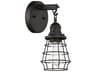 Thatcher 1-Light Flat Black Vanity Light