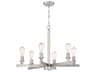 Chicago 6-Light Brushed Polished Nickel Chandelier