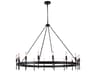 Larrson 16-Light Flat Black Candelabra Chandelier