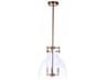 Chardonnay 3-Light Satin Brass Glass Bell Chandelier