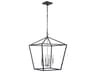 Flynt Ii 4-Light Flat Black Brushed Polished Nickel Chandelier