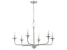 Jolenne 6-Light Brushed Polished Nickel Chandelier