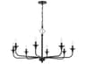 Jolenne 8-Light Flat Black Chandelier