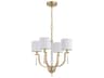 Fortuna 4-Light Satin Brass Drum Chandelier