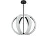 Unwind 6-Light Flat Black Globe Pendant