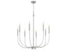 Traci 8-Light Brushed Polished Nickel Candelabra Chandelier