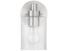 Lyndsey 1-Light Brushed Polished Nickel Wall Sconce