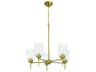Claire 5-Light Satin Brass Cylinder Chandelier