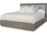 Monarch Gray Oak Wood King Panel Bed