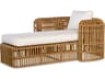 Carrier And Company Aluminum Cushion Chaise Lounge