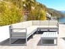 Mykonos Silver Resin Cushion Lounge Set