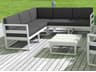 Mykonos White Resin Cushion Lounge Set