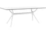 Air White Resin Rectangular Dining Table