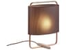 Margot Matt Copper Aubergune Fabric Table Lamp