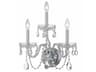 Traditional Crystal 3-Light Polished Chrome Glass Wall Sconce