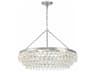 Calypso 6-Light Polished Chrome Crystal Glass Chandelier
