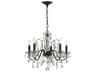 Butler 5-Light English Bronze Crystal Candelabra Chandelier