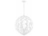 Broche 6-Light Matte White Candelabra Globe Chandelier