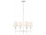Broche 4-Light Matte White Candelabra Chandelier