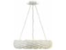 Broche 6-Light Matte White Pendant