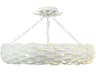 Broche 6-Light Matte White Semi Flush Mount