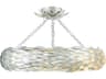 Broche 6-Light Antique Silver Semi Flush Mount