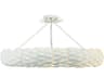 Broche 8-Light Matte White Semi Flush Mount