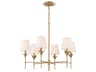 Broche 6-Light Antique Gold Chandelier