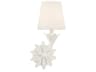 Broche 1-Light Matte White Wall Sconce