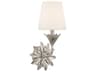 Broche 1-Light Antique Silver Wall Sconce