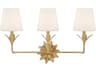 Broche 3-Light Antique Gold Vanity Light
