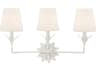 Broche 3-Light Matte White Vanity Light