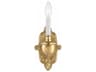 1-Light Polished Brass Wall Sconce