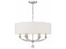 Mirage 6-Light Polished Nickel Crystal Drum Chandelier