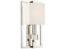 Dixon 1-Light Polished Nickel Crystal Wall Sconce