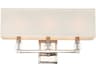 Dixon 3-Light Polished Nickel Crystal Wall Sconce