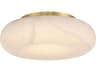 Acme 1-Light Gold Copper Flush Mount
