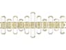 Bolton 3-Light Gold Crystal Vanity Light