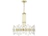 Bolton 8-Light Gold Crystal Candelabra Drum Chandelier