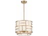 Danielson 4-Light White Drum Chandelier