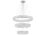 Kinsley 1-Light Polished Chrome Round Tiered Pendant