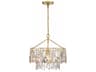 Elsa 1-Light Antique Gold Crystal Pendant
