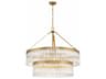 Emory 9-Light Modern Gold Candelabra Tiered Chandelier
