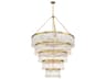 Emory 30-Light Modern Gold Brass Tiered Chandelier