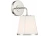 Fulton 1-Light Polished Nickel Glass Wall Sconce