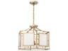 Hillcrest 6-Light Vibrant Gold Glass Chandelier